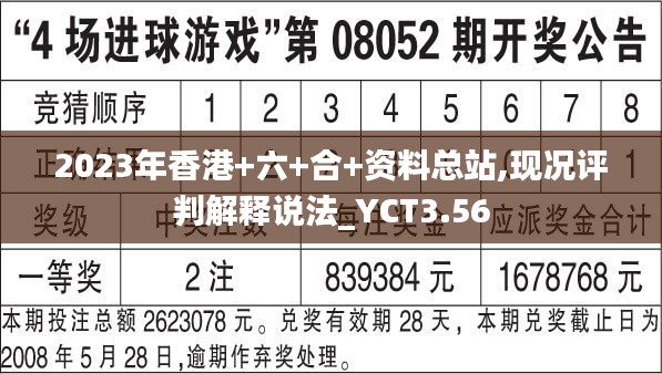 2023年香港+六+合+資料總站,現況評判解釋說法_YCT3.56