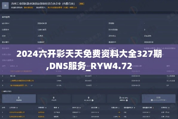 2024六開(kāi)彩天天免費(fèi)資料大全327期,DNS服務(wù)_RYW4.72
