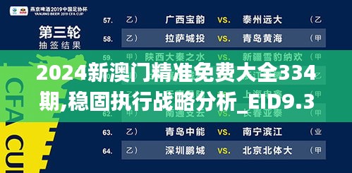 2024新澳門精準(zhǔn)免費(fèi)大全334期,穩(wěn)固執(zhí)行戰(zhàn)略分析_EID9.32