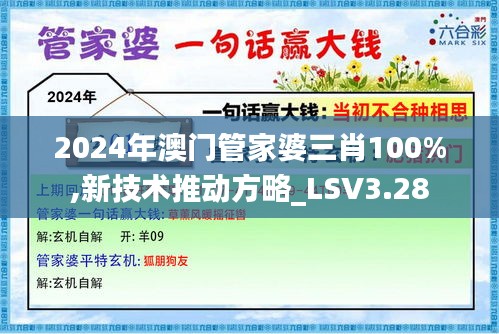 2024年澳門管家婆三肖100%,新技術推動方略_LSV3.28