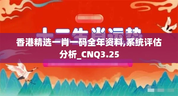 香港精選一肖一碼全年資料,系統(tǒng)評(píng)估分析_CNQ3.25