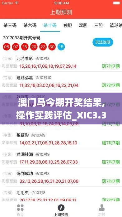 澳門馬今期開(kāi)獎(jiǎng)結(jié)果,操作實(shí)踐評(píng)估_XIC3.33