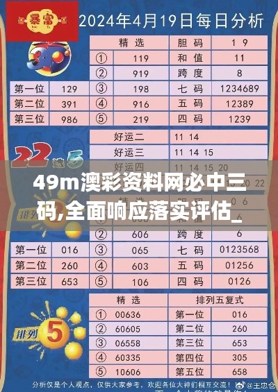 49m澳彩資料網(wǎng)必中三碼,全面響應(yīng)落實評估_模塊版SUH9.34