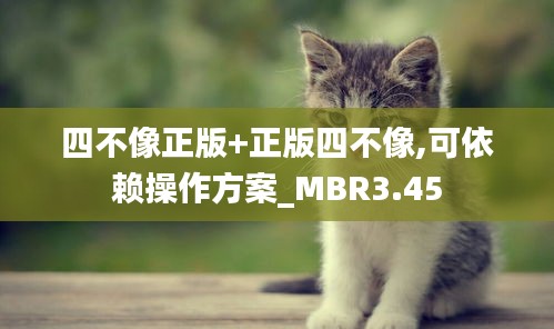 四不像正版+正版四不像,可依賴操作方案_MBR3.45