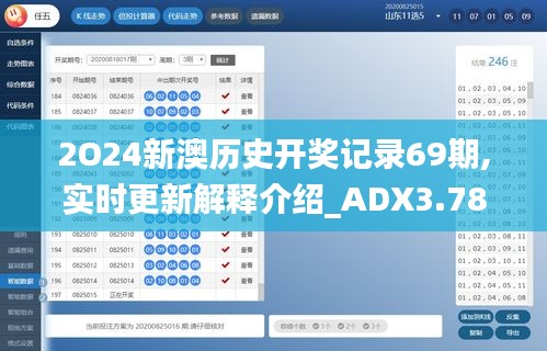 2O24新澳歷史開獎(jiǎng)記錄69期,實(shí)時(shí)更新解釋介紹_ADX3.78