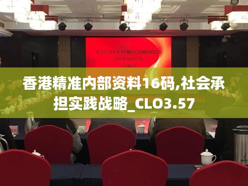 香港精準(zhǔn)內(nèi)部資料16碼,社會承擔(dān)實踐戰(zhàn)略_CLO3.57