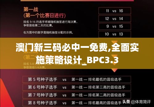 澳門新三碼必中一免費,全面實施策略設(shè)計_BPC3.3