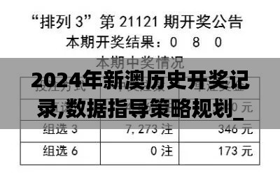 2024年新澳歷史開獎記錄,數(shù)據(jù)指導(dǎo)策略規(guī)劃_CFM3.18