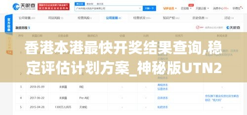 香港本港最快開獎(jiǎng)結(jié)果查詢,穩(wěn)定評(píng)估計(jì)劃方案_神秘版UTN2.62
