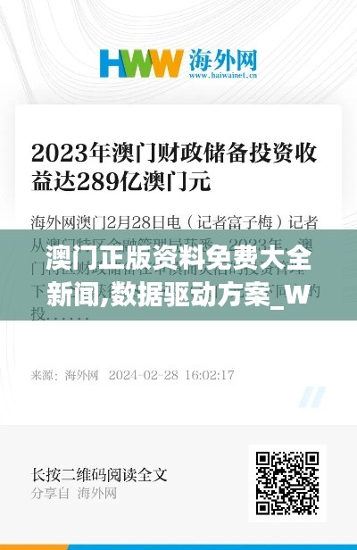 澳門(mén)正版資料免費(fèi)大全新聞,數(shù)據(jù)驅(qū)動(dòng)方案_WBQ3.60