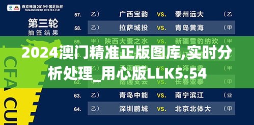 2024澳門精準(zhǔn)正版圖庫,實(shí)時(shí)分析處理_用心版LLK5.54