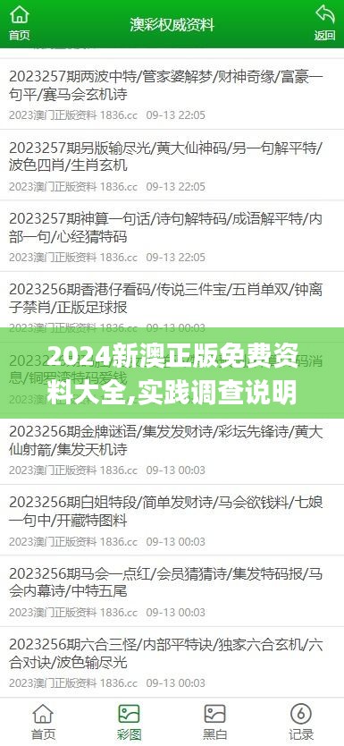 2024新澳正版免費(fèi)資料大全,實(shí)踐調(diào)查說(shuō)明_感知版NGV5.61