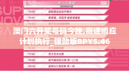 澳門六開獎號碼今晚,高速響應(yīng)計劃執(zhí)行_強(qiáng)勁版BPY5.46