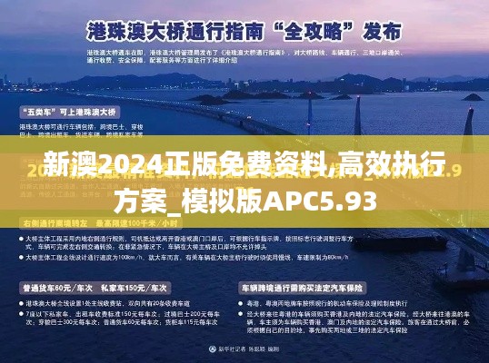 新澳2024正版免費資料,高效執(zhí)行方案_模擬版APC5.93