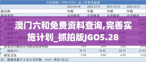 澳門六和免費(fèi)資料查詢,完善實(shí)施計(jì)劃_抓拍版JGO5.28