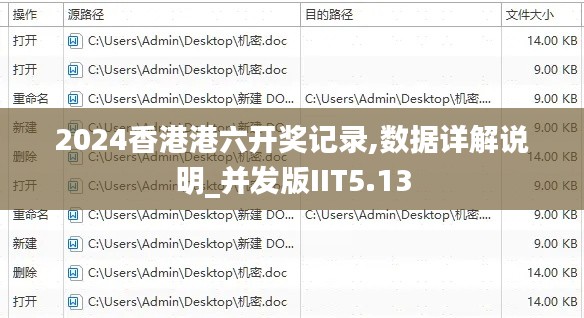 2024香港港六開獎記錄,數(shù)據(jù)詳解說明_并發(fā)版IIT5.13