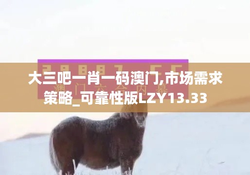 大三吧一肖一碼澳門,市場(chǎng)需求策略_可靠性版LZY13.33