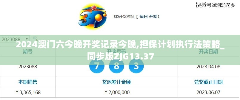 2024澳門六今晚開獎記錄今晚,擔保計劃執(zhí)行法策略_同步版ZJG13.37
