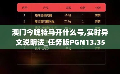 澳門今晚特馬開什么號,實時異文說明法_任務版PGN13.35