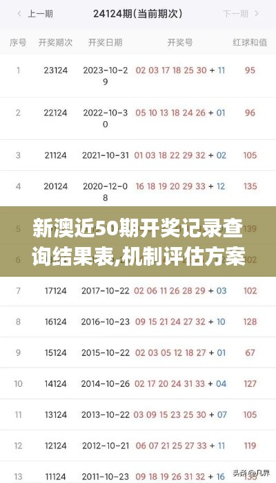 新澳近50期開(kāi)獎(jiǎng)記錄查詢(xún)結(jié)果表,機(jī)制評(píng)估方案_投影版HFH13.9