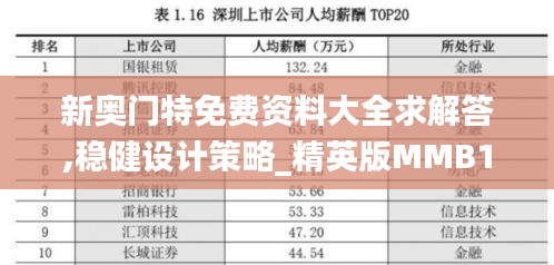 新奧門特免費(fèi)資料大全求解答,穩(wěn)健設(shè)計(jì)策略_精英版MMB13.16