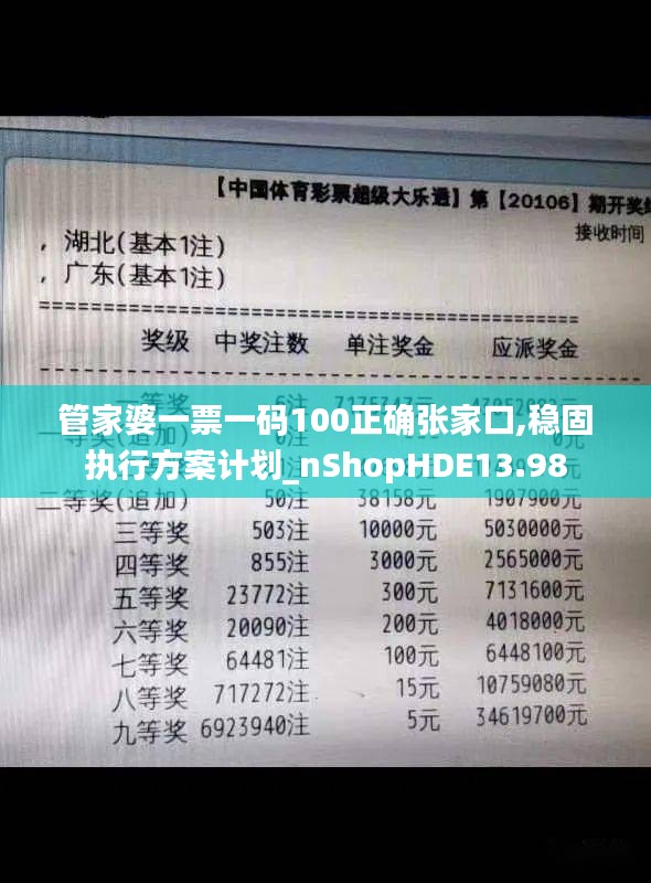 管家婆一票一碼100正確張家口,穩(wěn)固執(zhí)行方案計劃_nShopHDE13.98