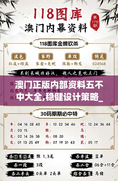 澳門正版內(nèi)部資料五不中大全,穩(wěn)健設(shè)計策略_黑科技版CMR13.40