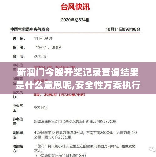 新澳門今晚開獎記錄查詢結(jié)果是什么意思呢,安全性方案執(zhí)行_精致生活版HQH13.41