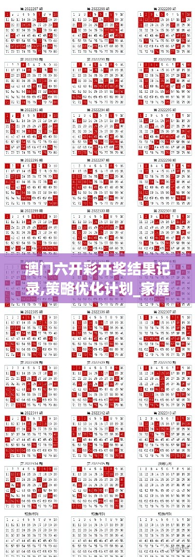 澳門六開彩開獎結果記錄,策略優(yōu)化計劃_家庭版BQO13.19