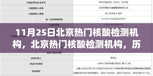 北京熱門核酸檢測機構(gòu)，歷史背景、重大事件與領(lǐng)域地位詳解（附最新日期）