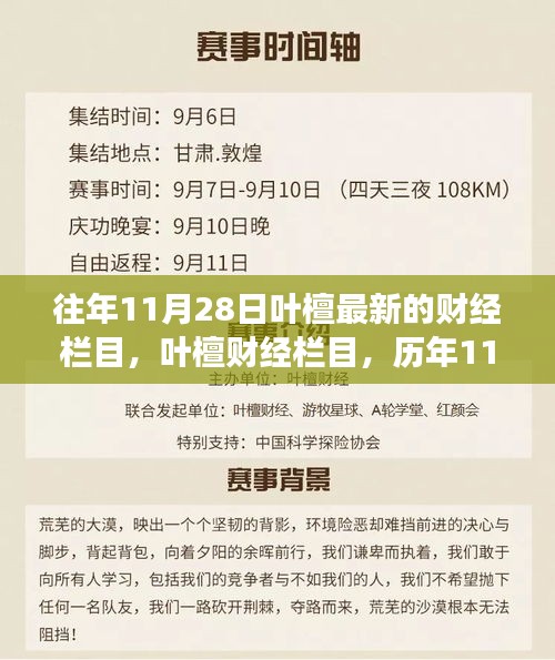 葉檀財經欄目歷年11月28日深度洞察與影響回顧，最新財經欄目解析
