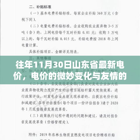 山東省11月30日電價微調(diào)與友情電力故事，電價變化中的微妙與小確幸
