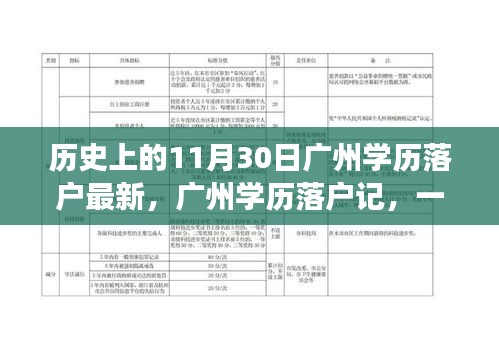 廣州學(xué)歷落戶記，溫馨日常與最新落戶資訊，歷史上的11月30日回顧