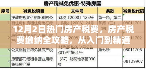 房產(chǎn)稅費(fèi)繳納全攻略，從入門到精通，適用于初學(xué)者與進(jìn)階用戶（12月最新更新）