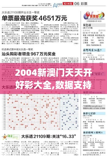 2004新澳門天天開好彩大全,數(shù)據(jù)支持計劃解析_微型版63.249-1