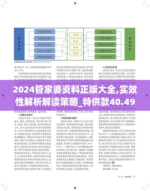 2024管家婆資料正版大全,實(shí)效性解析解讀策略_特供款40.493-8