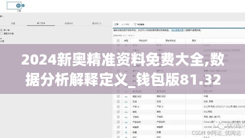 2024新奧精準資料免費大全,數(shù)據(jù)分析解釋定義_錢包版81.329-1