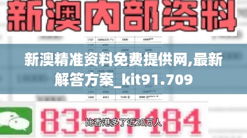 新澳精準資料免費提供網(wǎng),最新解答方案_kit91.709
