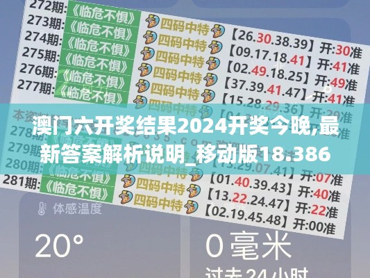 澳門六開獎結(jié)果2024開獎今晚,最新答案解析說明_移動版18.386