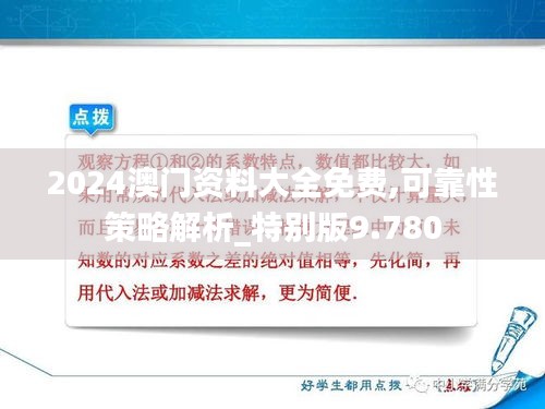 2024澳門(mén)資料大全免費(fèi),可靠性策略解析_特別版9.780