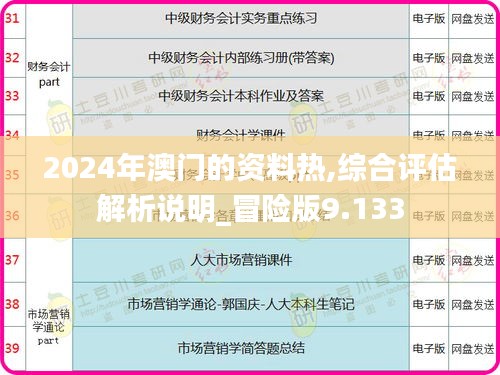 2024年澳門的資料熱,綜合評估解析說明_冒險版9.133