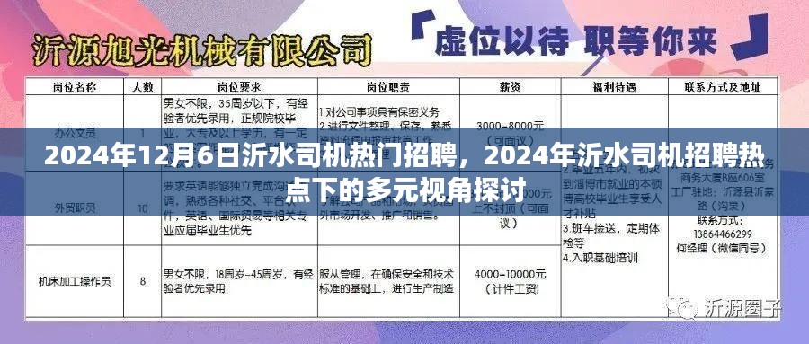 多元視角探討下的沂水司機(jī)招聘熱點(diǎn)，探尋未來(lái)趨勢(shì)與機(jī)遇