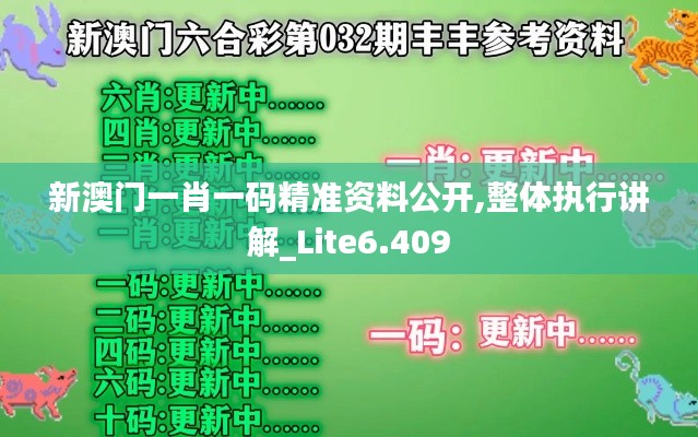 新澳門(mén)一肖一碼精準(zhǔn)資料公開(kāi),整體執(zhí)行講解_Lite6.409