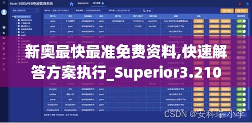 新奧最快最準免費資料,快速解答方案執(zhí)行_Superior3.210