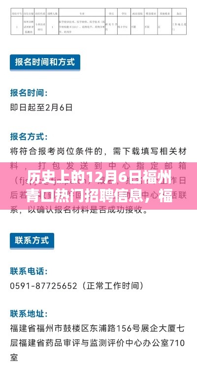 福州青口，工作奇緣與溫馨陪伴——歷史上的12月6日熱門招聘信息解析
