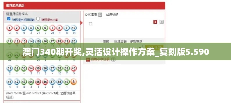 澳門340期開獎,靈活設計操作方案_復刻版5.590