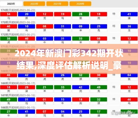 2024年新澳門彩342期開狀結(jié)果,深度評估解析說明_豪華版9.329