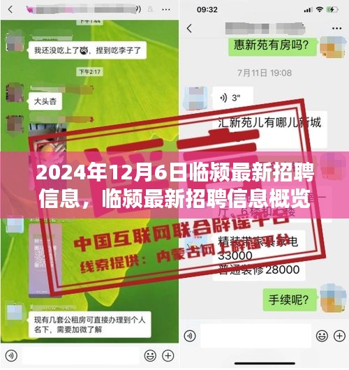 臨潁最新招聘信息概覽，2024年12月6日臨潁招聘市場動態(tài)速遞