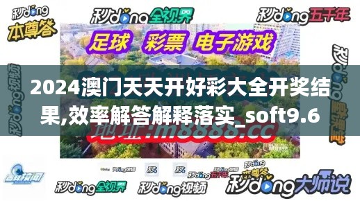 2024澳門天天開好彩大全開獎結(jié)果,效率解答解釋落實_soft9.659