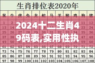 2024十二生肖49碼表,實(shí)用性執(zhí)行策略講解_6DM9.633
